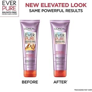 Brand New !Loreal Ever Pure Frizz Defying Sulphate Free Shampoo with Marula Oil